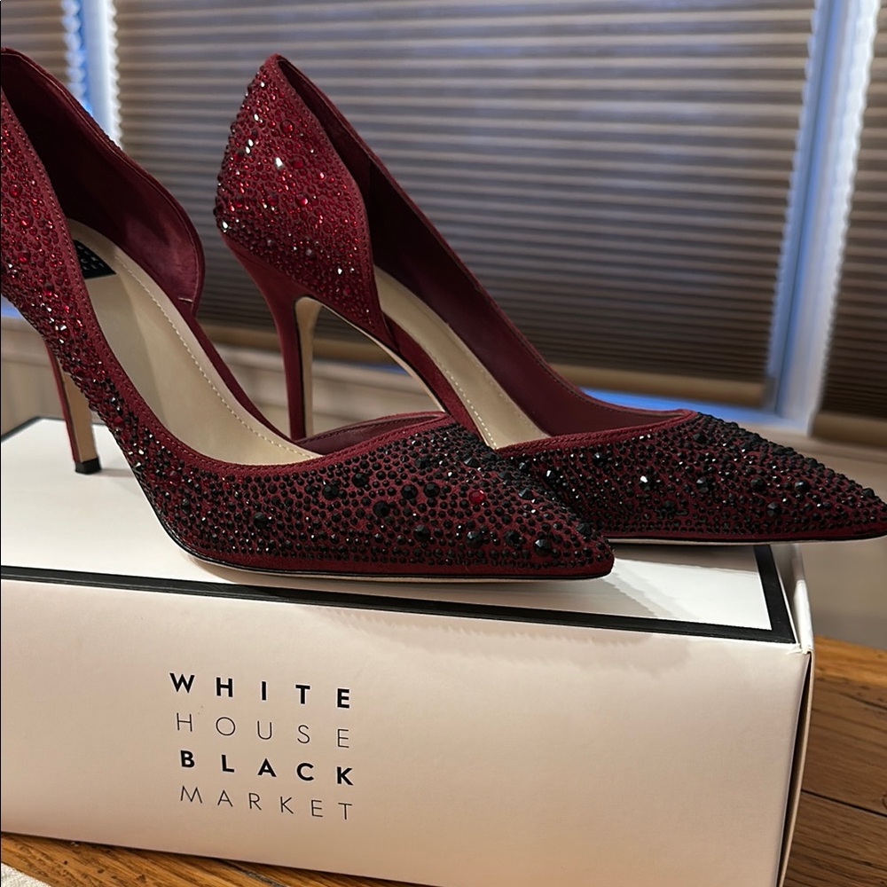White House Black Market Women's Red Stiletto Heels